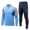 Sudadera De Entrenamiento Trajes Manchester United 2022-23 Azul Claro - Hombre